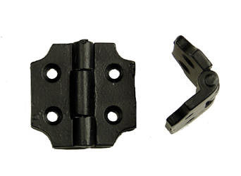 Premium  Small Hinge Surface Mount with Cut-out corners - Wild West Hardware