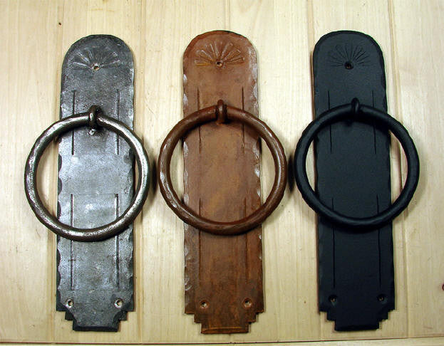 Santa Fe Door Knocker / Ring Pull 5&quot; diameter ring - Wild West Hardware
