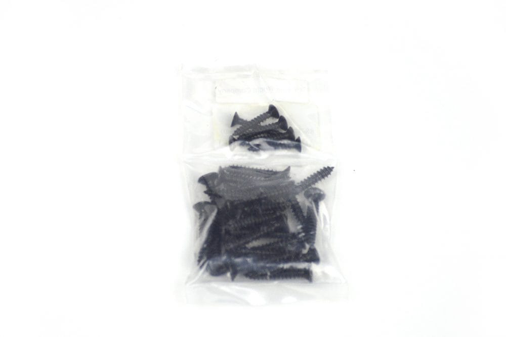Screw Set for Shutter Hinges - For Acme Mortise Sizes #088377 & #088378 - Black Finish - Sold as Set