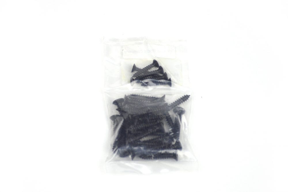Screw Set for Shutter Hinges - For Acme Mortise Sizes #088377 &amp; #088378 - Black Finish - Sold as Set