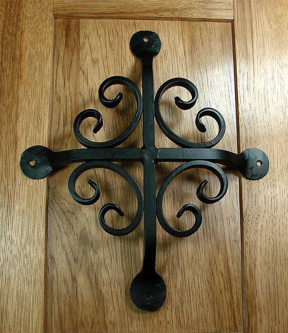 Premium Fishtail Scroll Speakeasy Grills (Window Grilles) - 10" x 12" - Wild West Hardware