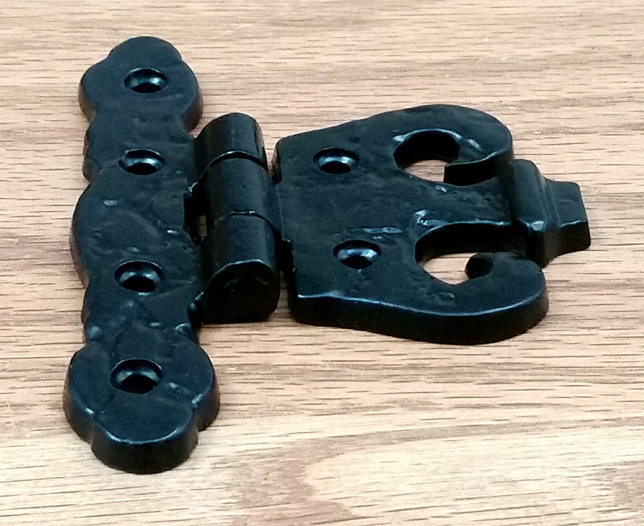 Small Cabinet Hinge,  Old World, Flush Surface Mount - Wild West Hardware