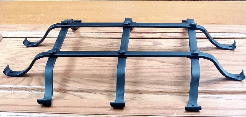 Standard Style Speakeasy Grille  - Size: 12" x 16" - 5 Bars with flared mounting legs - Wild West Hardware