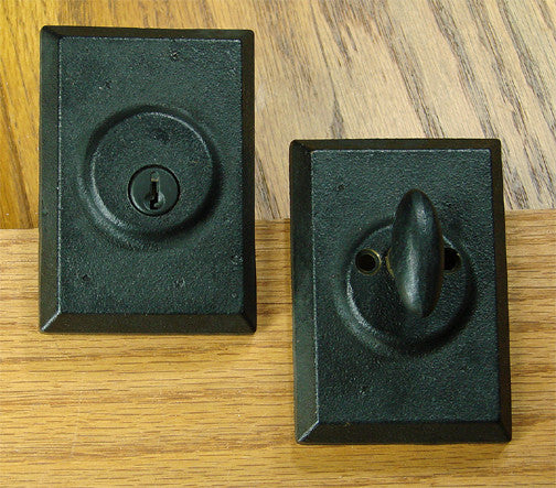 Deadbolts Square Style,  Single Cylinder - Wild West Hardware