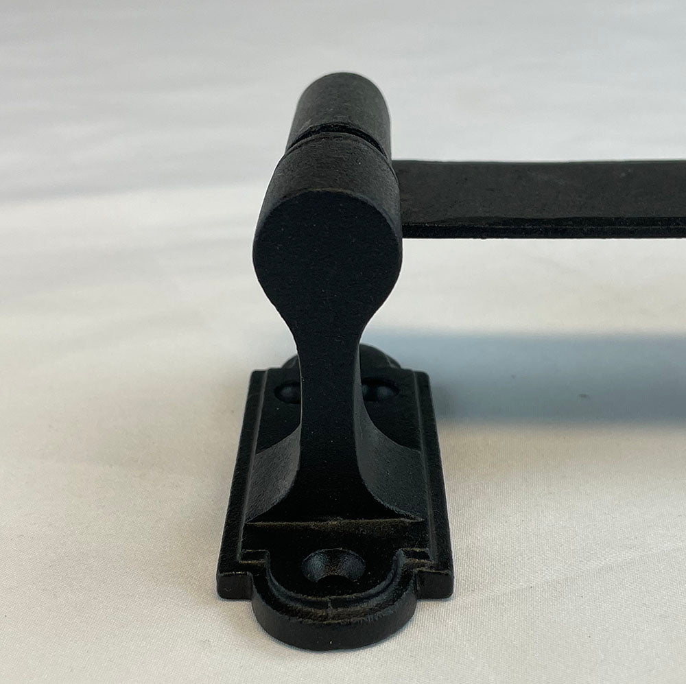 Strap Hinge for Shutters - Circle Tip - 13-1/4" Inch - Minimal Offset Hinge - Multiple Offsets on Pintle Available - Black Powder Coat Finish - Sold Individually