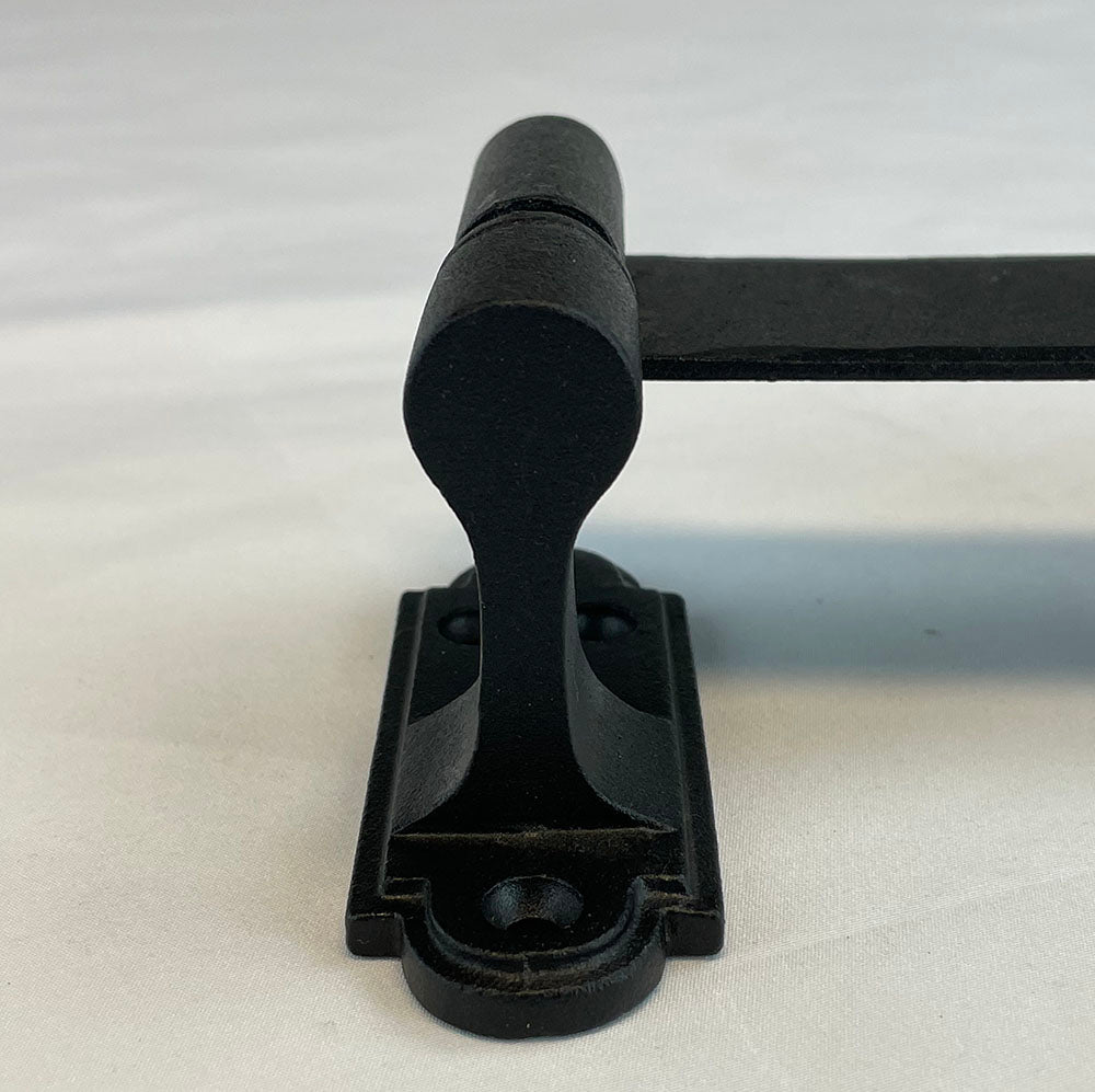 Strap Hinge for Shutters - Circle Tip - 13-1/4&quot; Inch - Minimal Offset Hinge - Multiple Offsets on Pintle Available - Black Powder Coat Finish - Sold Individually