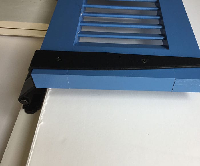 Strap Hinge for Shutters - Show Me Style - Circle Tip - 12" Inch - 1-1/2" Inch Offset - Black Powder Coat - Sold Individually