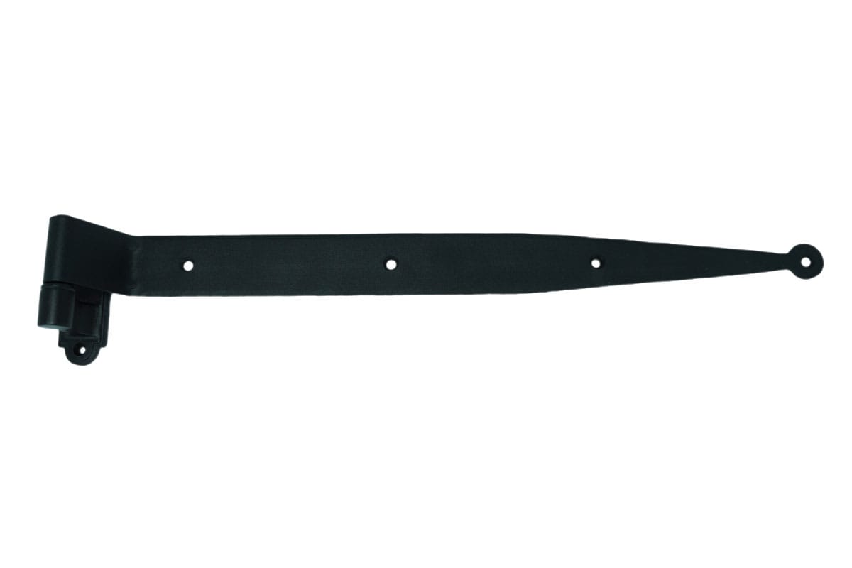 Strap hinge for shutters 17 inch - 1 1/2 inch offset