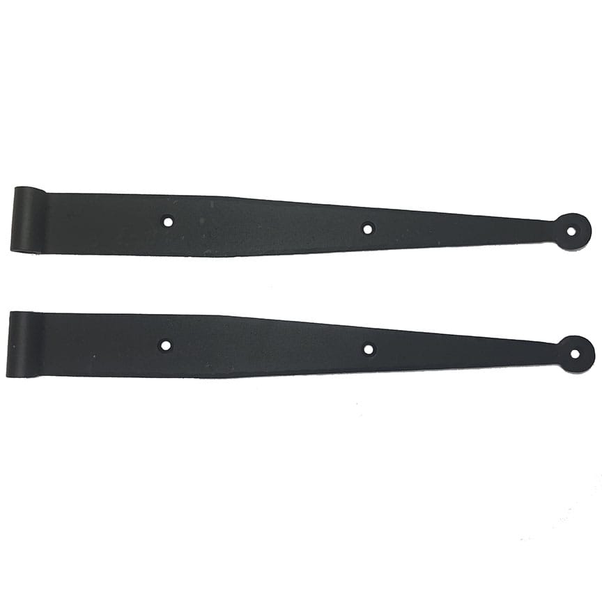 Strap hinges for shutters - 13 1/4 inch - minimal offset without pintles
