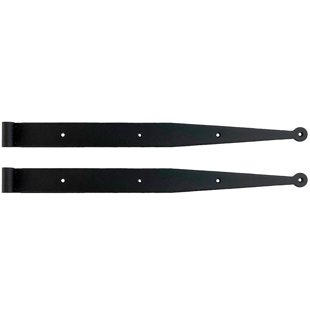 Strap hinges for shutters - 18 1/4 inch - minimal offset