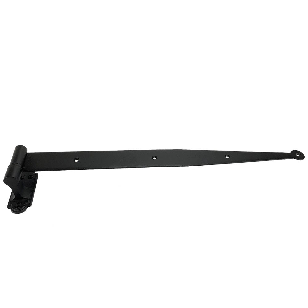 Strap hinge for shutters - 12 inch without pintles - 1 inch offset