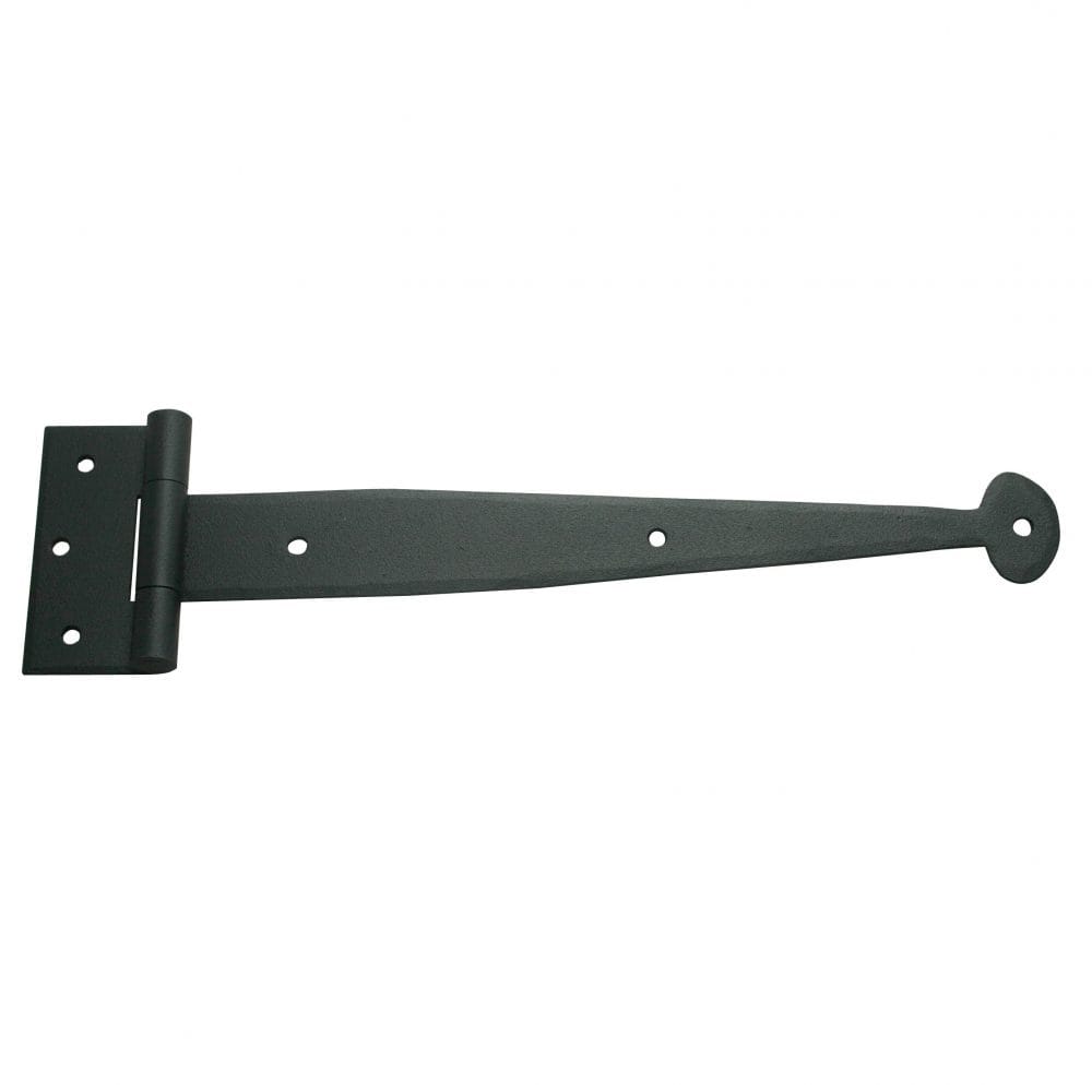 A strap hinge for shutters with a bean tip