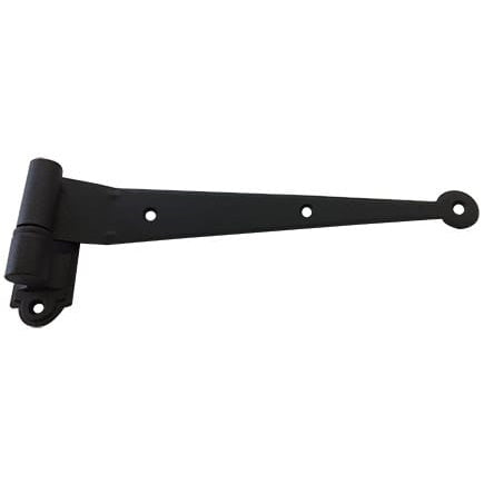 Strap hinge for shutters with minimal offset