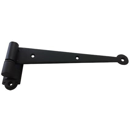 Strap hinge for shutters with minimal offset