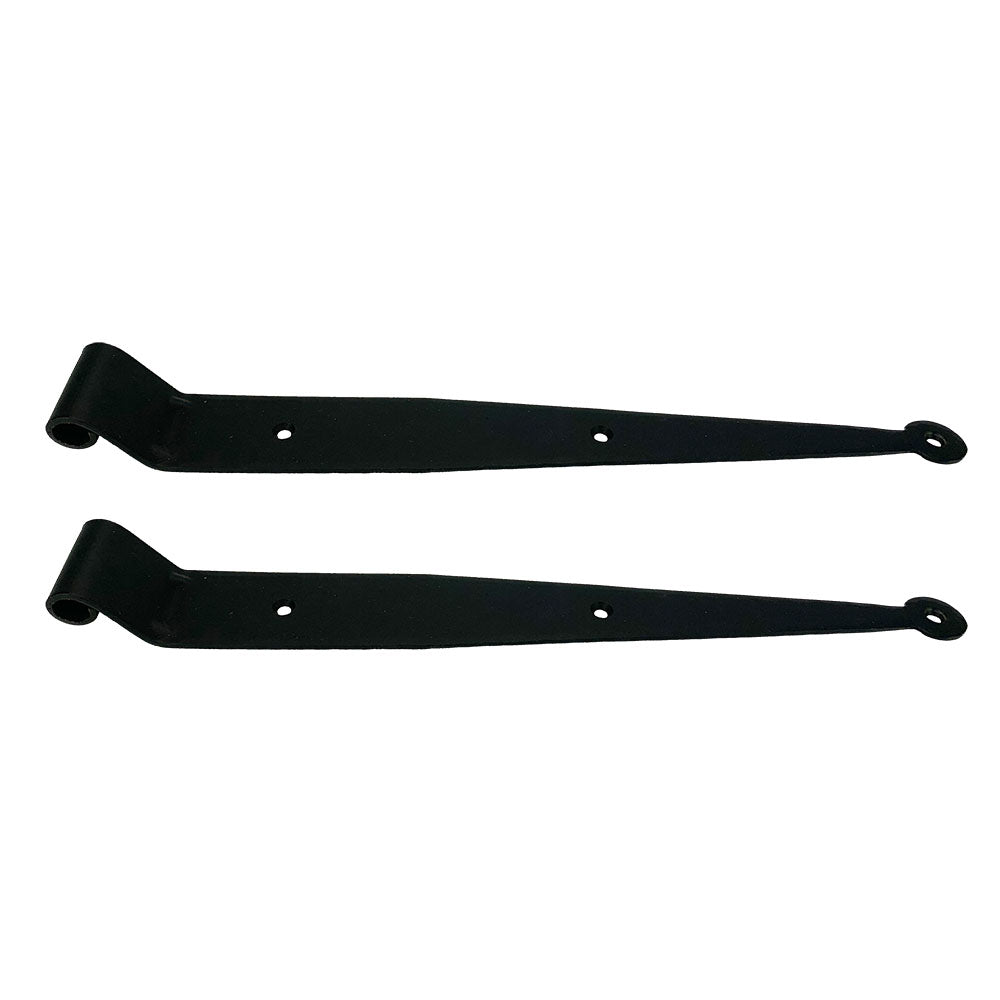 Strap hinge for shutters - circle tip - 9 7/8 inch