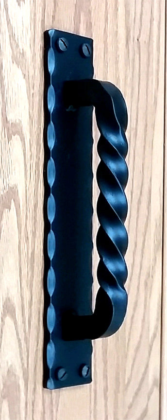 Tuscan Door Pull #2   (incl rustic screws) - Wild West Hardware