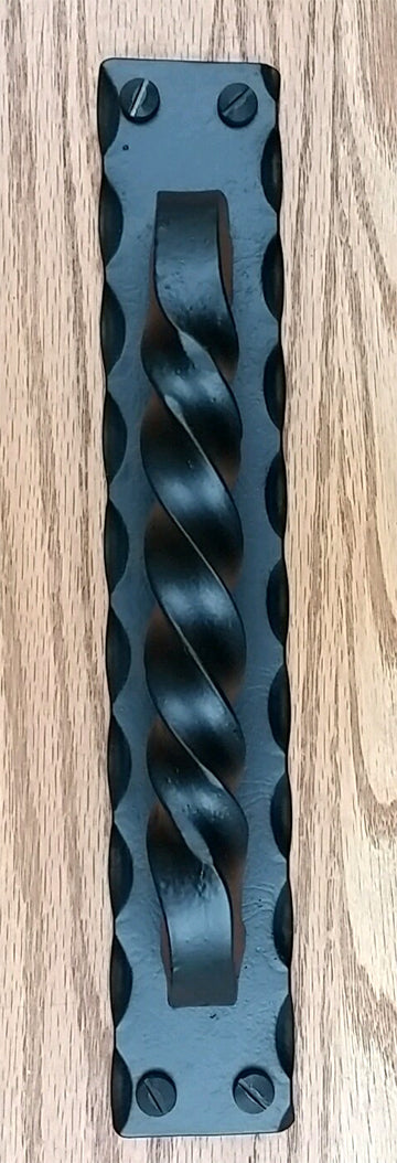 Tuscan Door Pull #2   (incl rustic screws) - Wild West Hardware