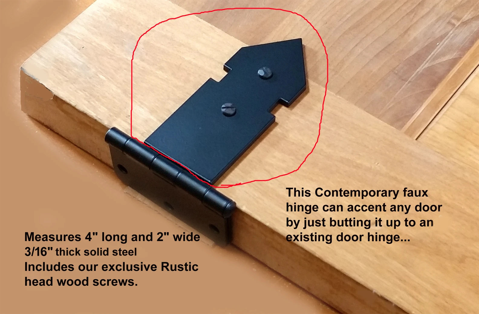 Faux Hinge Arts and crafts craftsman style - Wild West Hardware