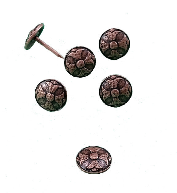 OLD WORLD Style Clavos - Antique Copper finish 3/4" diameter - Wild West Hardware
