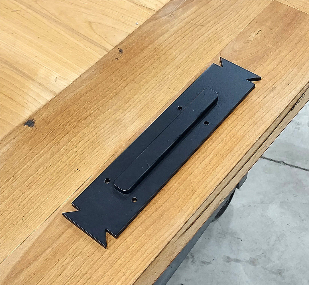 Craftsman Style Finger Pull Handle - Flush Pull Handle  - "Easy Mount"