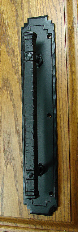 The "Aztec" Door Pulls - Black Powder coat finish - Wild West Hardware