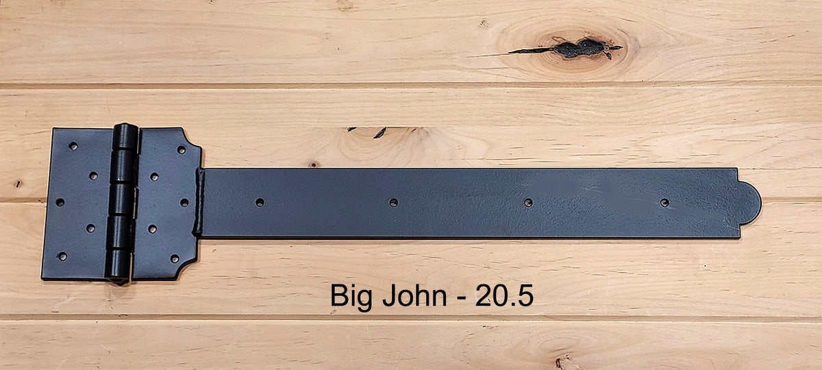 Super Heavy Duty Strap Hinge T-Hinge - Decorative Strap Hinge - &quot;Big John&quot; 3 Sizes