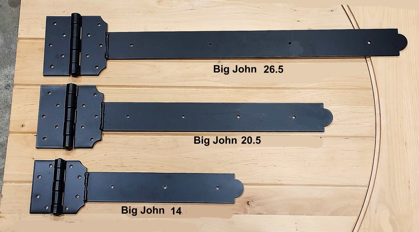 Heavy Duty Strap Hinges 3 sizes - Wild West Hardware