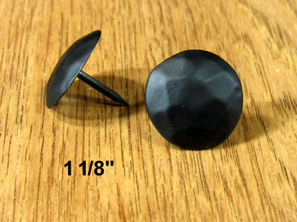 Premium Round Clavos -   1 1/8" diameter head-Black PC - Wild West Hardware