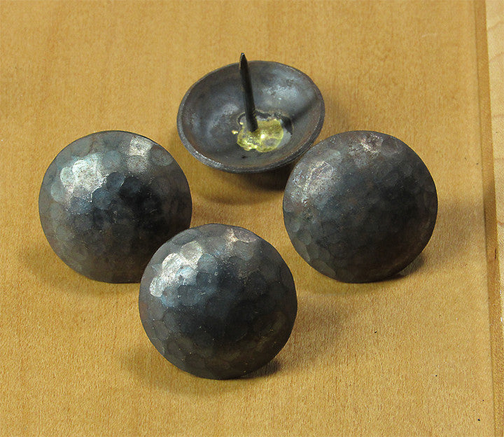 Premium Round Hammered Iron Clavos-Unfinished  1" diameter head - Wild West Hardware