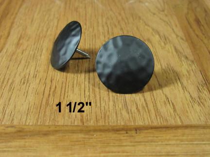 Round Clavos, Black Powder coat finish 7 sizes to choose from - Wild West Hardware