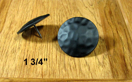 Premium Round Clavos   1 3/4" diameter head-Black PC - Wild West Hardware