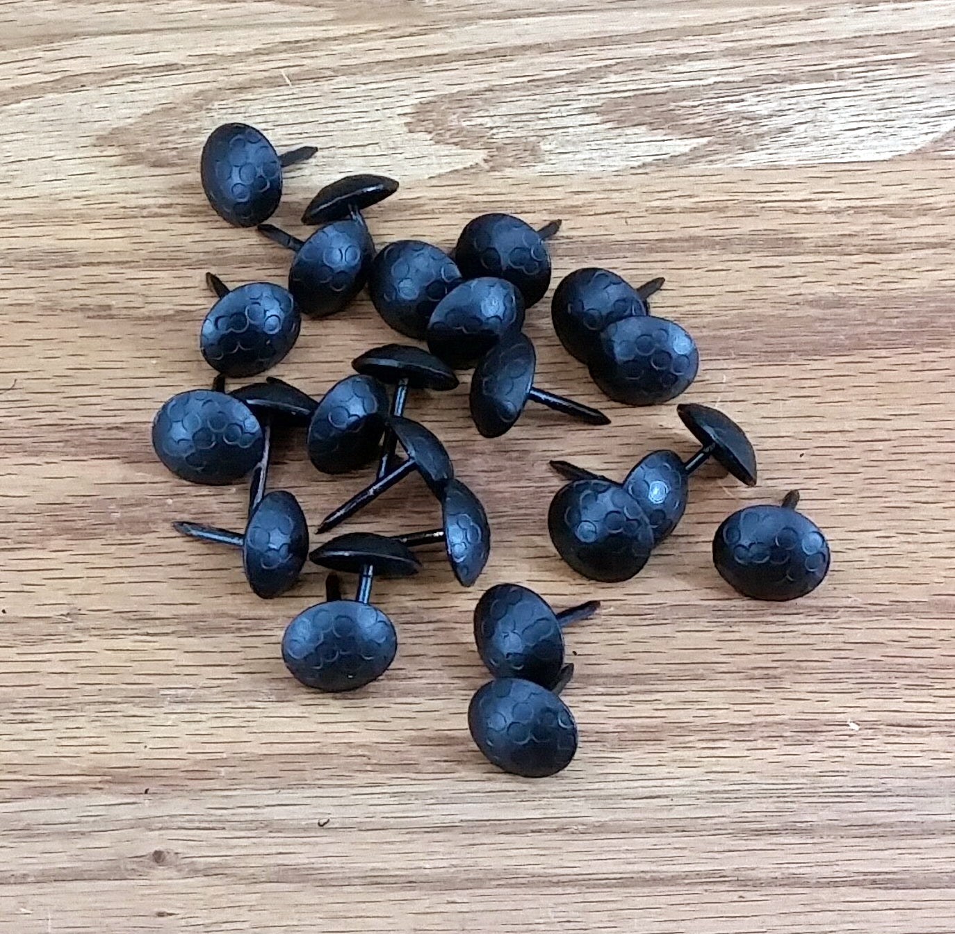 Round Clavos - 3/4" dia. Distressed - Matte Black (25 pack) - Wild West Hardware