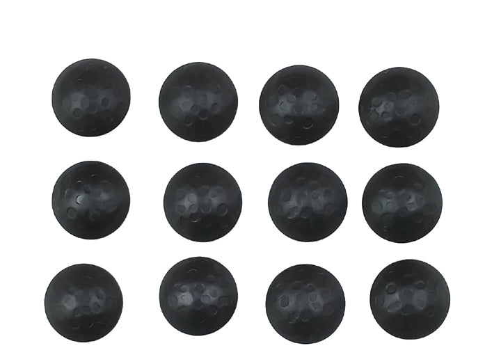 50 pack SALE Round Clavos - 1&quot; dia. Lightly Hammered - Matte black finish - Wild West Hardware