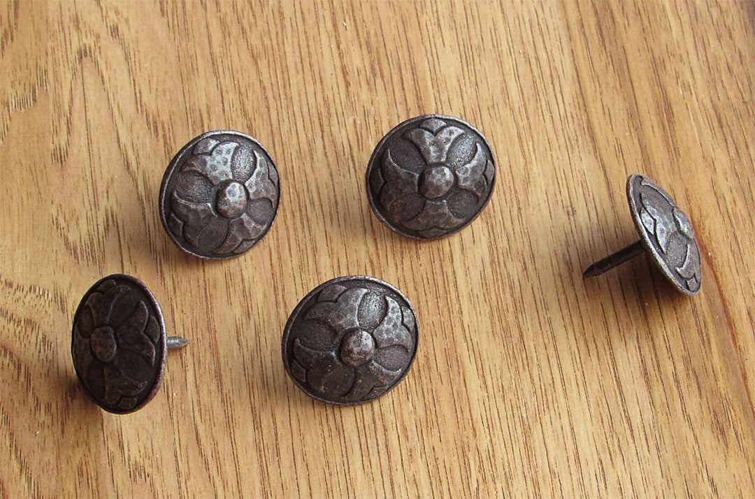 OLD WORLD Style Clavos - 1 1/4" Bronze patina finish with highlights of bronze - Wild West Hardware