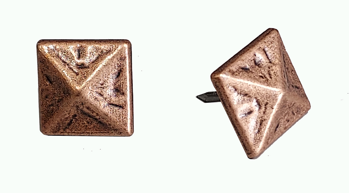 Decorative Nail Pyramid Shape - Antique Copper finish