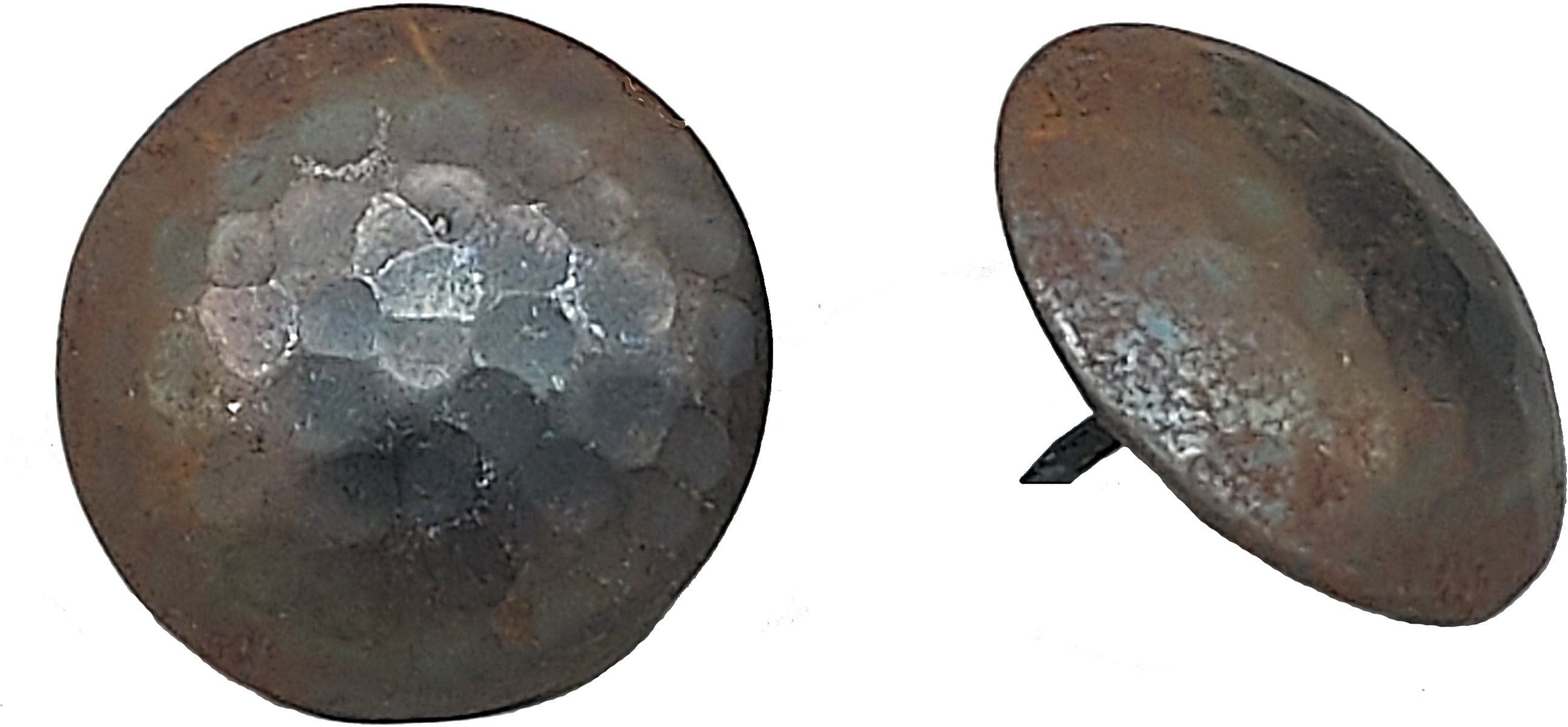Premium Round Hammered Iron Clavos-Unfinished  1 1/4" diameter head