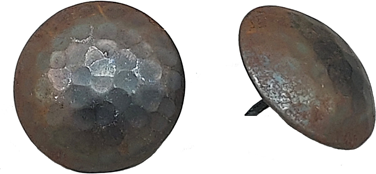 Premium Round Hammered Iron Clavos-Unfinished  1 1/4&quot; diameter head