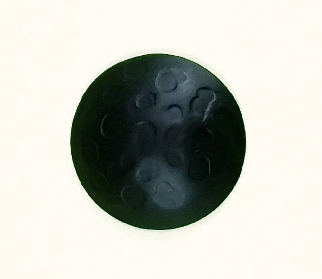 Clavos 1" dia., with lightly hammered look, Matte Black finish, top view (Various pack sizes) - Wild West Hardware