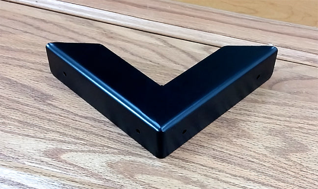 Rustic Decorative Corner Protector with plain edges - Wild West Hardware