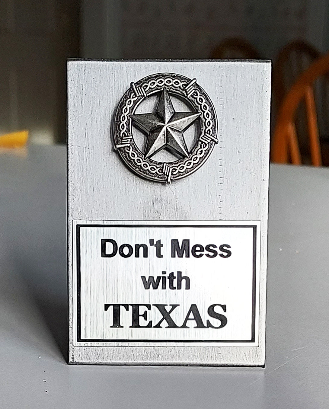 Image of a front view of a &quot;Don&#39;t Mess with Texas&quot; product