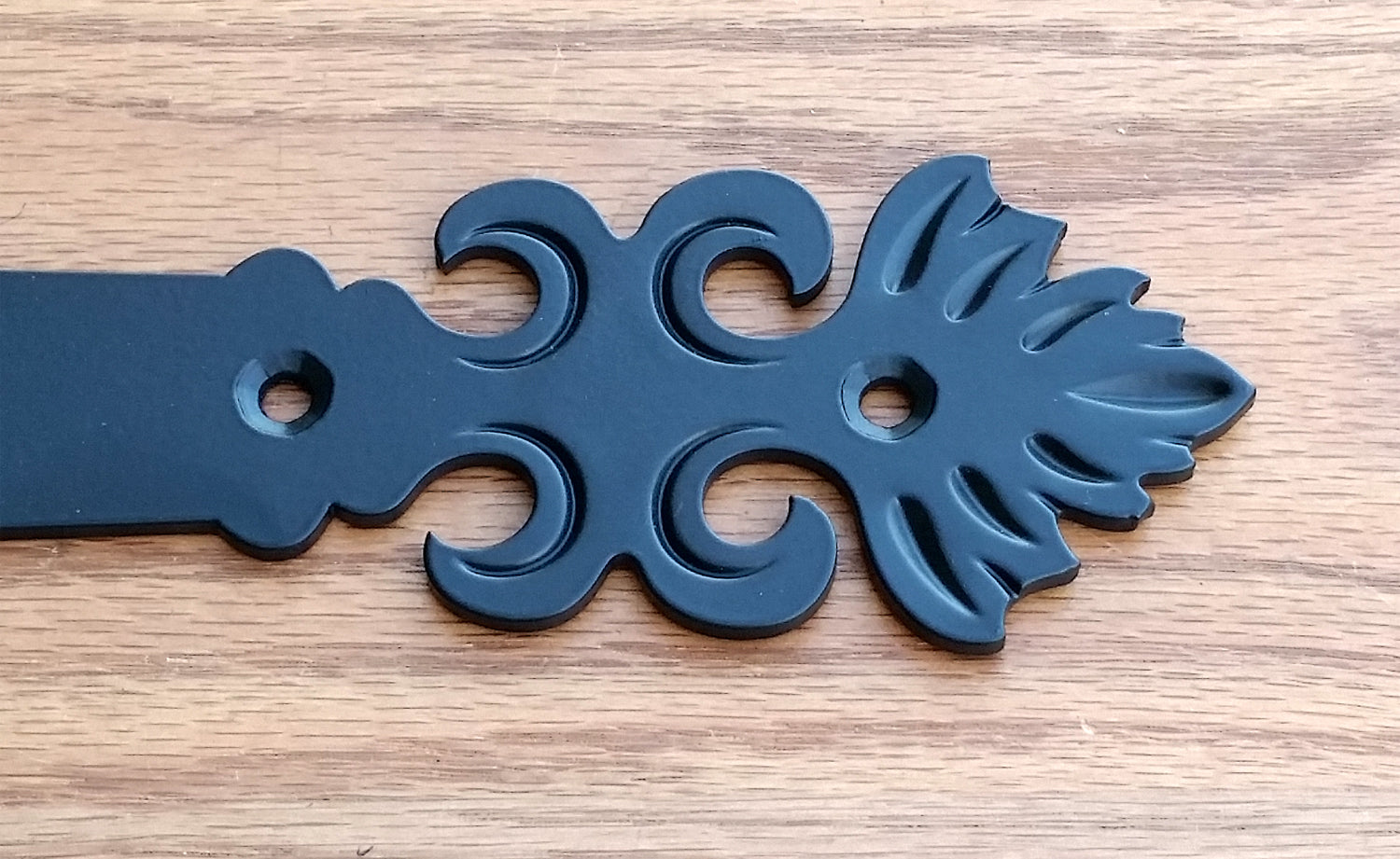 Decorative T-Hinge, Strap Hinge, The "Wildflower" - Wild West Hardware