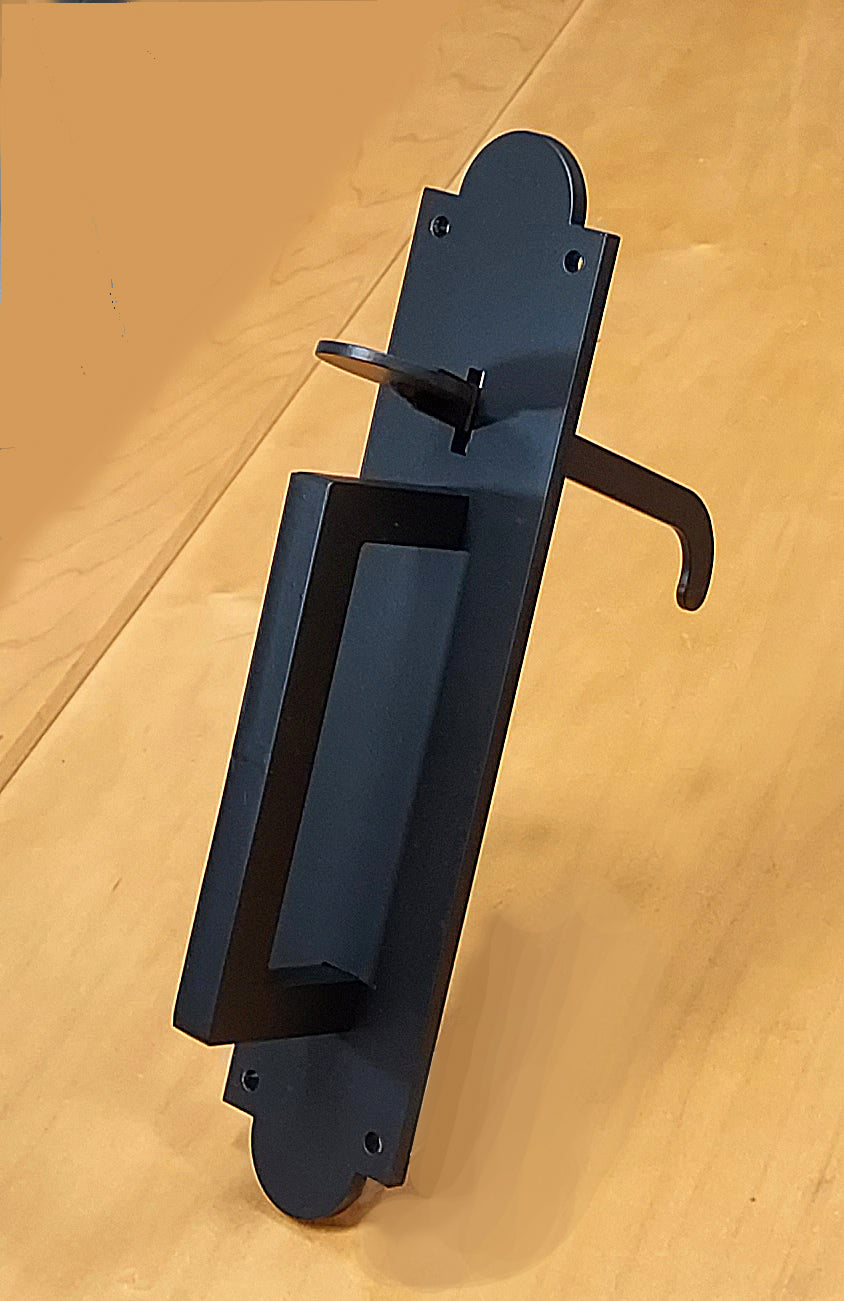 Gate latch ponderosa angle view