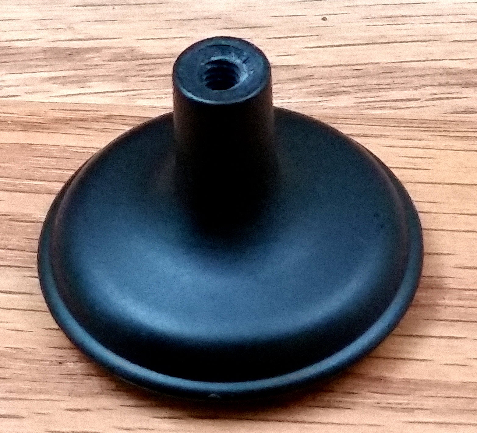 Rustic Hammered Knob, Matte Black finish - Wild West Hardware