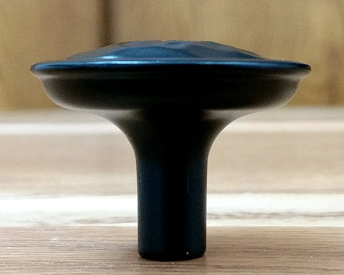 Rustic Hammered Knob, Oil Rubbed Bronze finish - Wild West Hardware