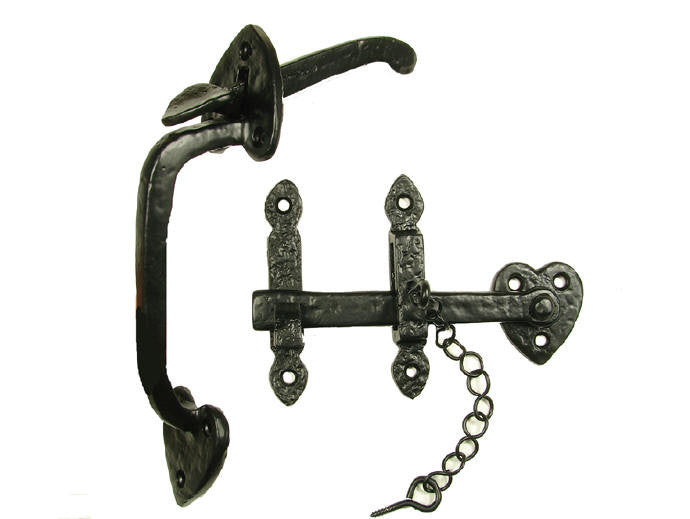 Gate Thumb Latch Kit Heart Style - Wild West Hardware
