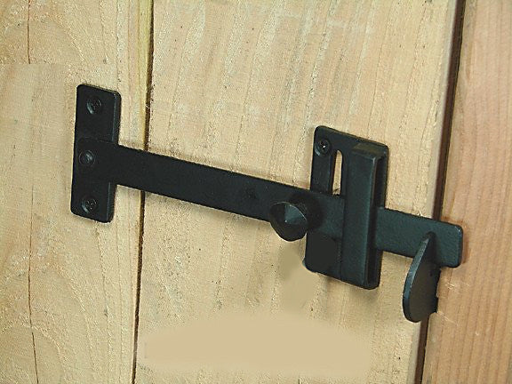 Long Bar Gate Latch, Hand-forged iron - Wild West Hardware