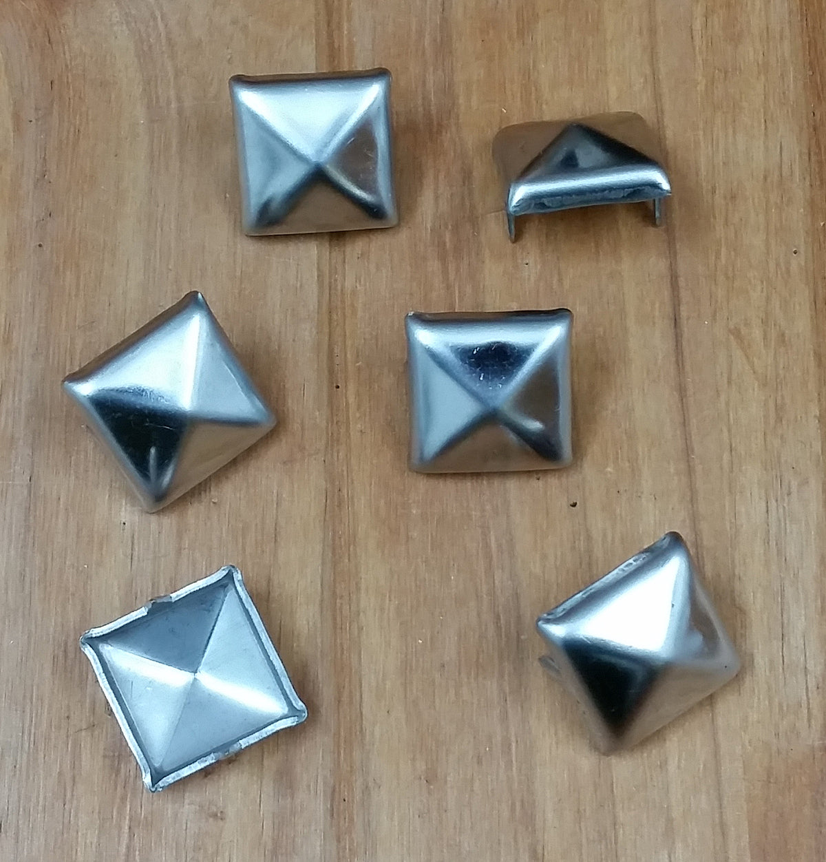 Pyramid Shaped Stainless Steel Nail Cap Clavos - 6 Pack - Wild West Hardware