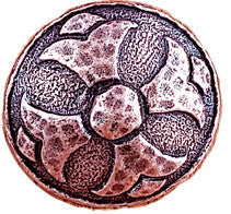 OLD WORLD Style Clavos -  1 1/4" Dia. Antique Copper finish - Wild West Hardware