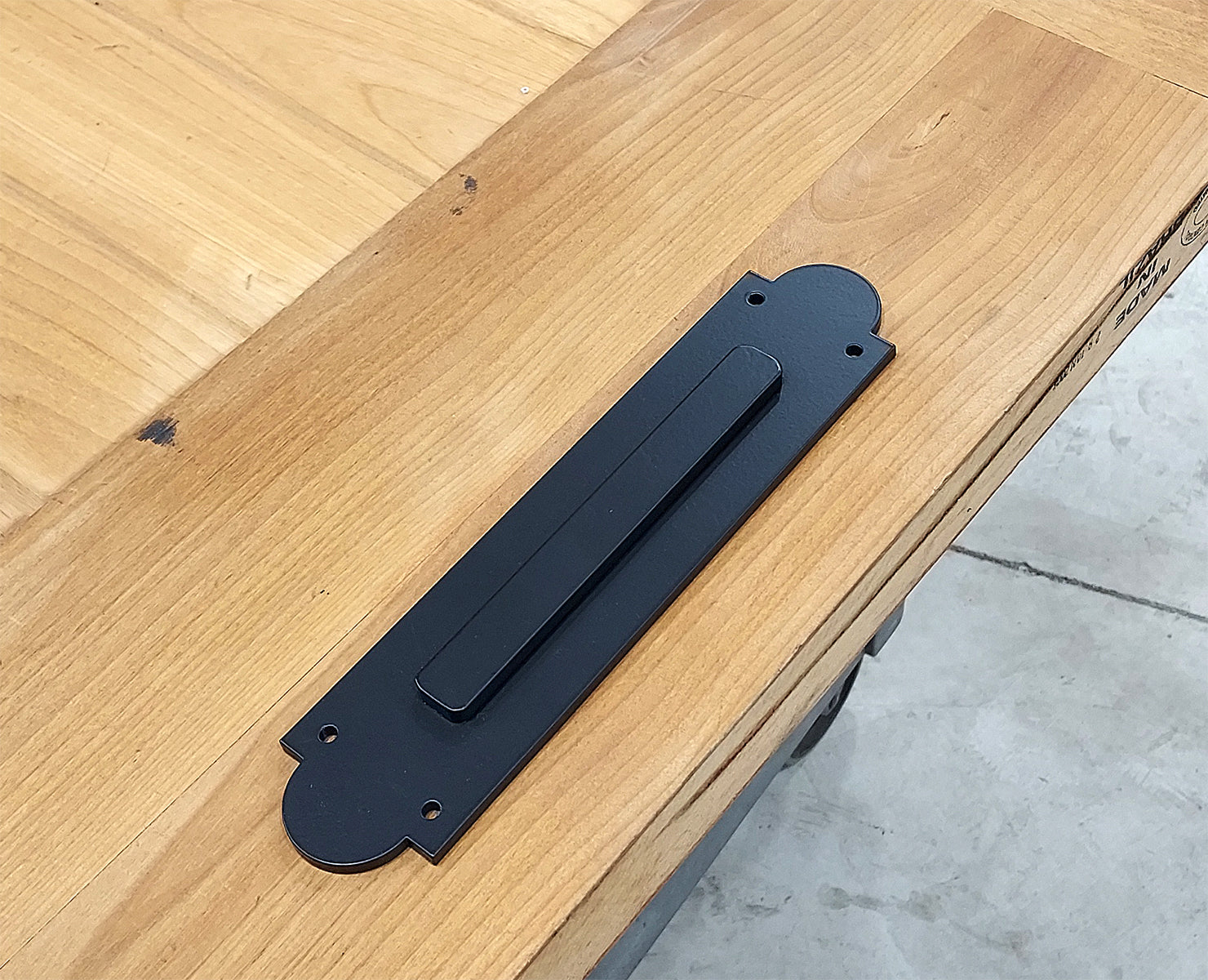 Ponderosa Style Door Pull - Barn Door Handle with Matching Finger Pull