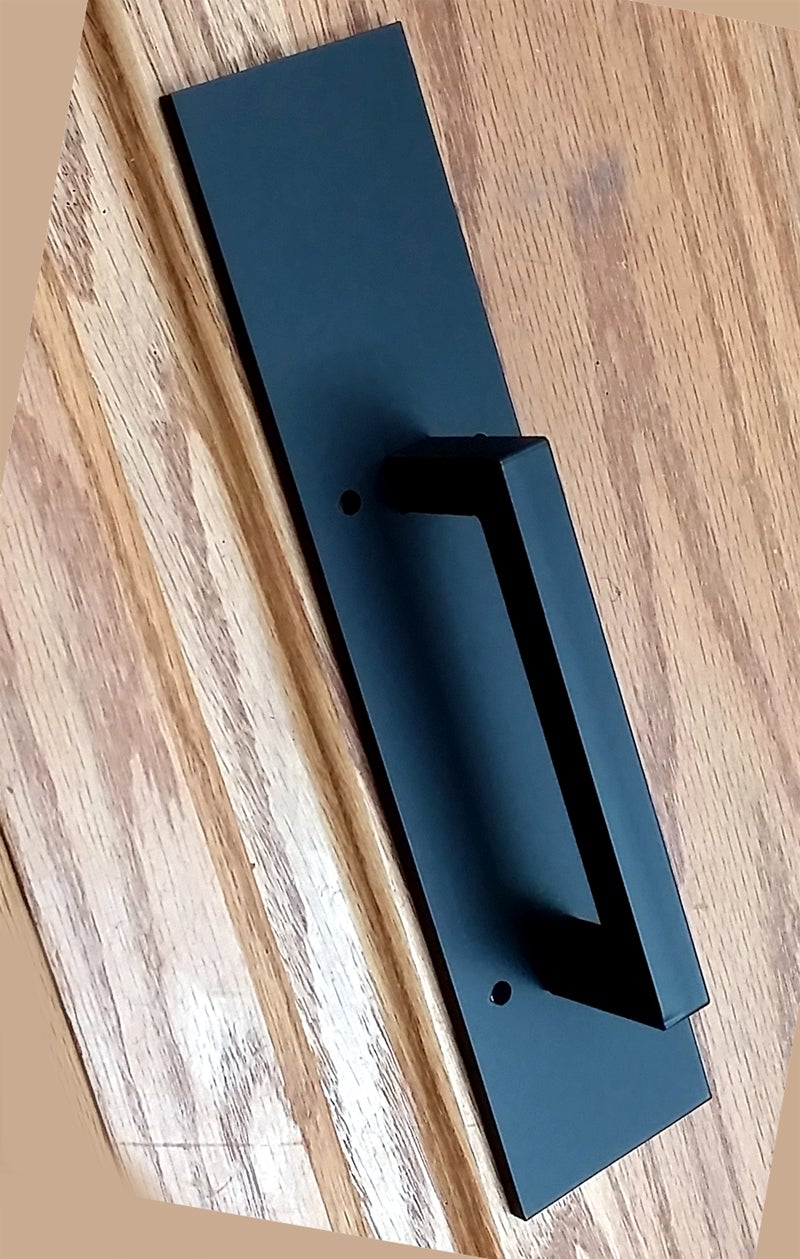 Plain Rectangular Style Door Pull - Barn Door Handle - Wild West Hardware